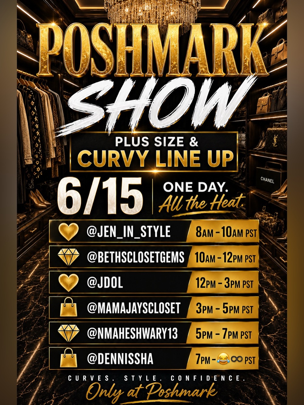 Plus Size & Curvy Share Show π Sign in Flyer 3 hours Slots Available β€οΈ - Picture 2 of 3
